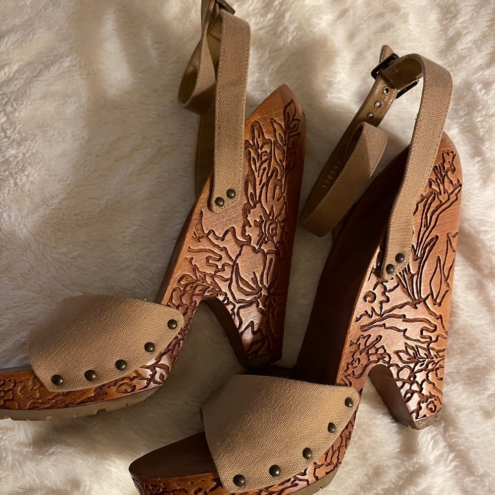 Vintage Stella McCartney Wooden Heels